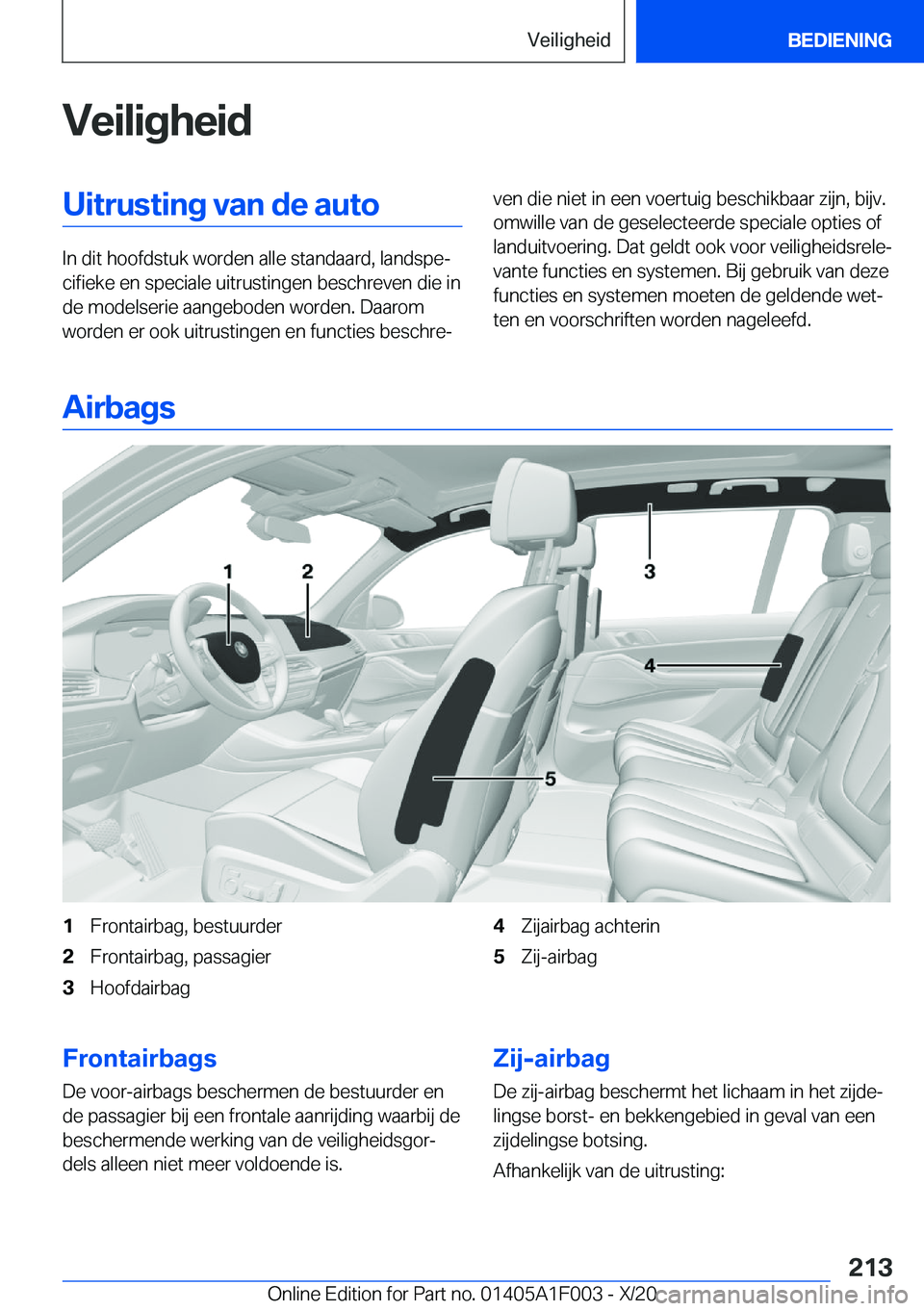 BMW X7 2021  Instructieboekjes (in Dutch) �V�e�i�l�i�g�h�e�i�d�U�i�t�r�u�s�t�i�n�g��v�a�n��d�e��a�u�t�o
�I�n��d�i�t��h�o�o�f�d�s�t�u�k��w�o�r�d�e�n��a�l�l�e��s�t�a�n�d�a�a�r�d�,��l�a�n�d�s�p�ej�c�i�f�i�e�k�e��e�n��s�p�e�c�i�a�l�e�