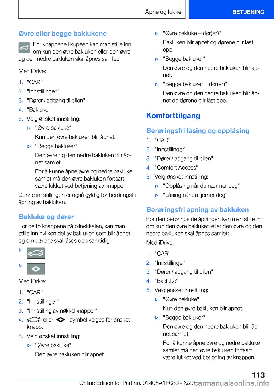 BMW X7 2021  InstruksjonsbØker (in Norwegian) �