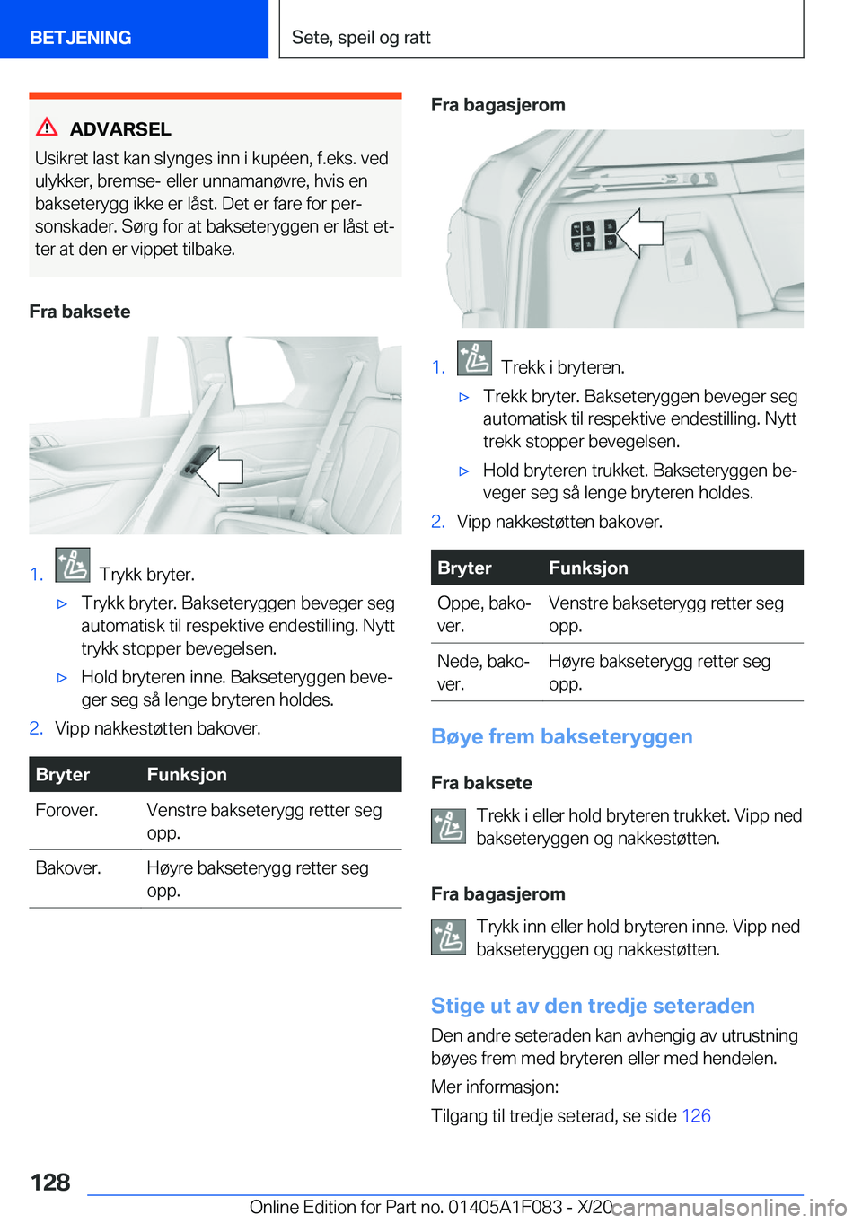 BMW X7 2021  InstruksjonsbØker (in Norwegian) �A�D�V�A�R�S�E�L
�U�s�i�k�r�e�t��l�a�s�t��k�a�n��s�l�y�n�g�e�s��i�n�n��i��k�u�p�