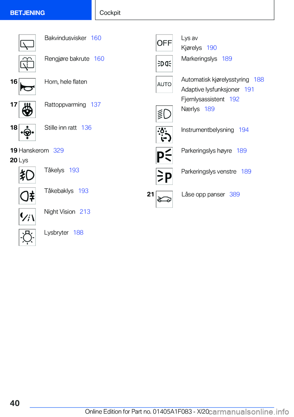 BMW X7 2021  InstruksjonsbØker (in Norwegian) �B�a�k�v�i�n�d�u�s�v�i�s�k�e�r\_�1�6�0�R�e�n�g�j�