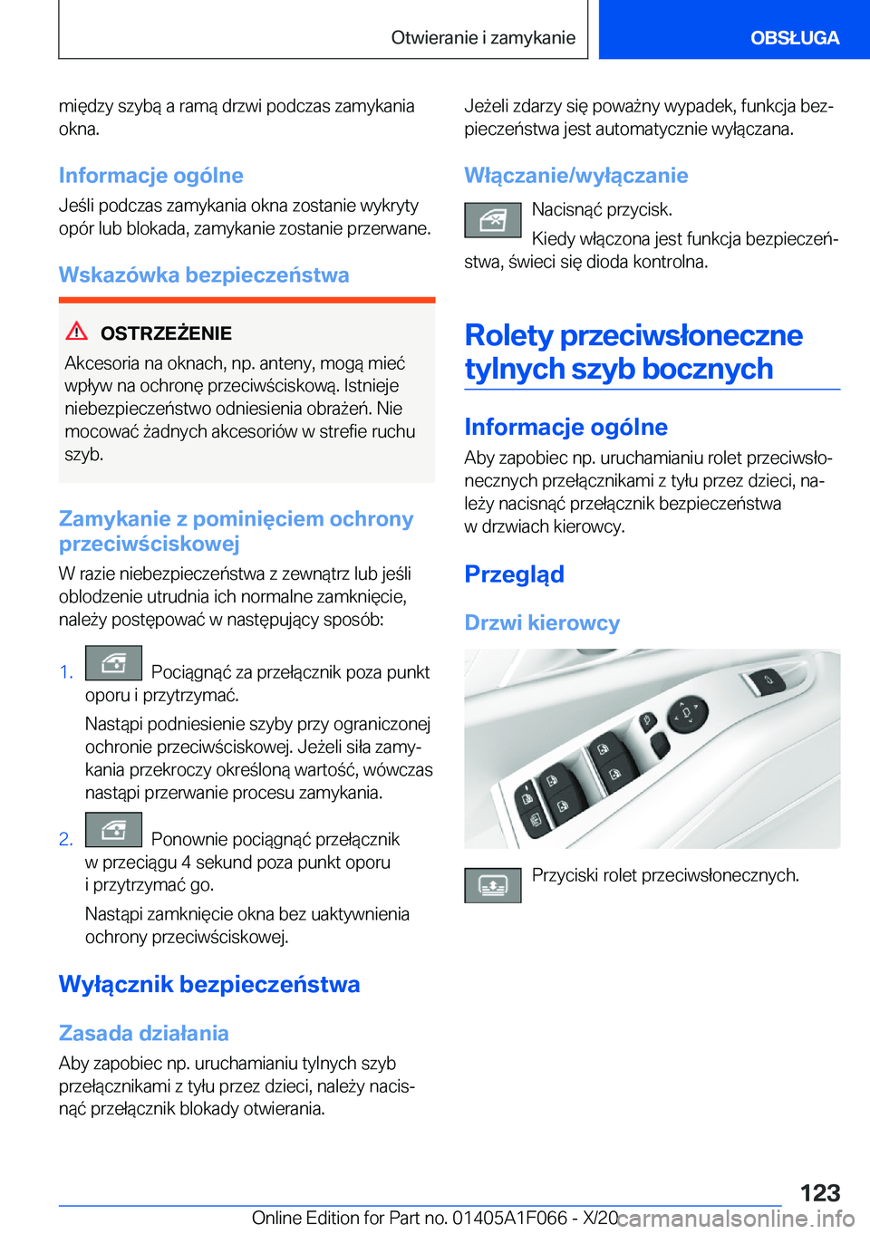 BMW X7 2021  Instrukcja obsługi (in Polish) �m�i�