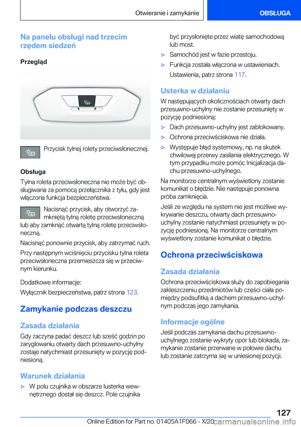 BMW X7 2021  Instrukcja obsługi (in Polish) �N�a��p�a�n�e�l�u��o�b�s�ł�u�g�i��n�a�d��t�r�z�e�c�i�m
�r�z�