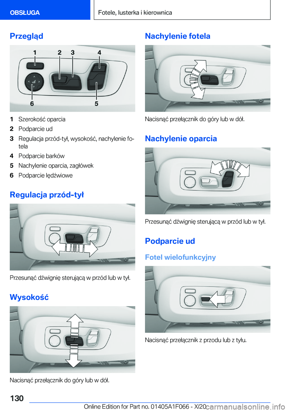 BMW X7 2021  Instrukcja obsługi (in Polish) �P�r�z�e�g�l�ą�d�1�S�z�e�r�o�k�o�