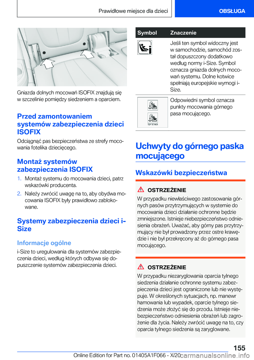 BMW X7 2021  Instrukcja obsługi (in Polish) �G�n�i�a�z�d�a��d�o�l�n�y�c�h��m�o�c�o�w�a�