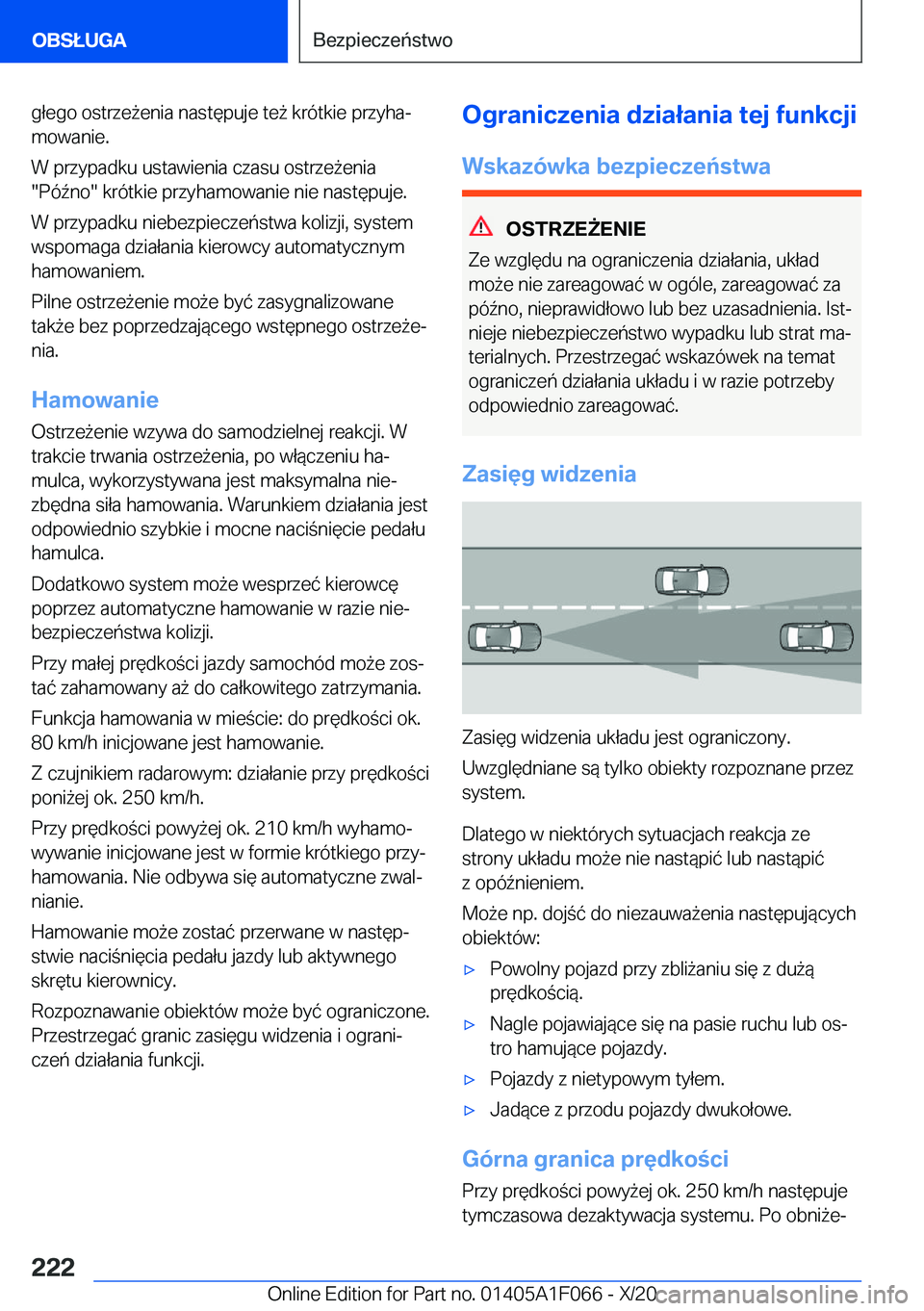 BMW X7 2021  Instrukcja obsługi (in Polish) �g�ł�e�g�o��o�s�t�r�z�e9�e�n�i�a��n�a�s�t�