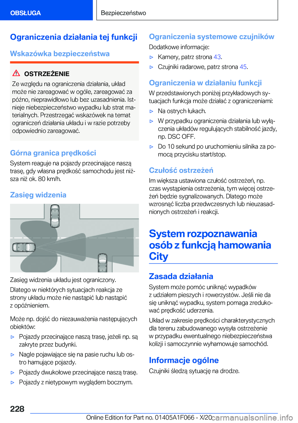 BMW X7 2021  Instrukcja obsługi (in Polish) �O�g�r�a�n�i�c�z�e�n�i�a��d�z�i�a�ł�a�n�i�a��t�e�j��f�u�n�k�c�j�i�W�s�k�a�z�