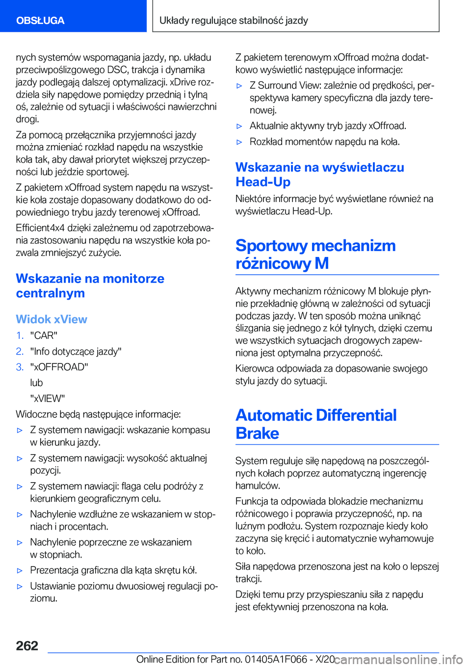 BMW X7 2021  Instrukcja obsługi (in Polish) �n�y�c�h��s�y�s�t�e�m�
