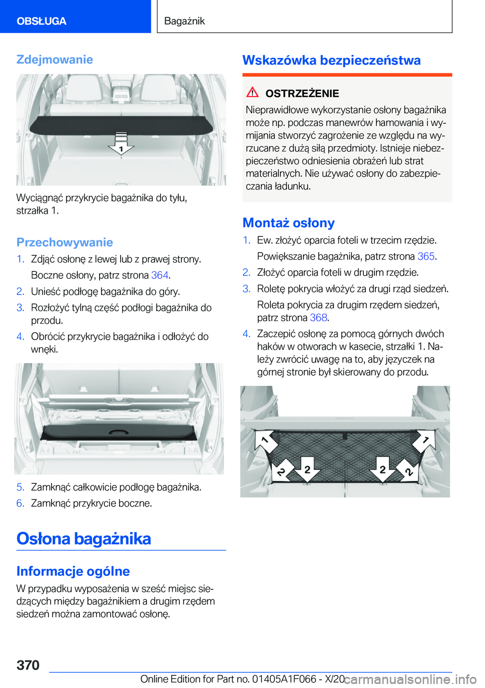 BMW X7 2021  Instrukcja obsługi (in Polish) �Z�d�e�j�m�o�w�a�n�i�e
�W�y�c�i�