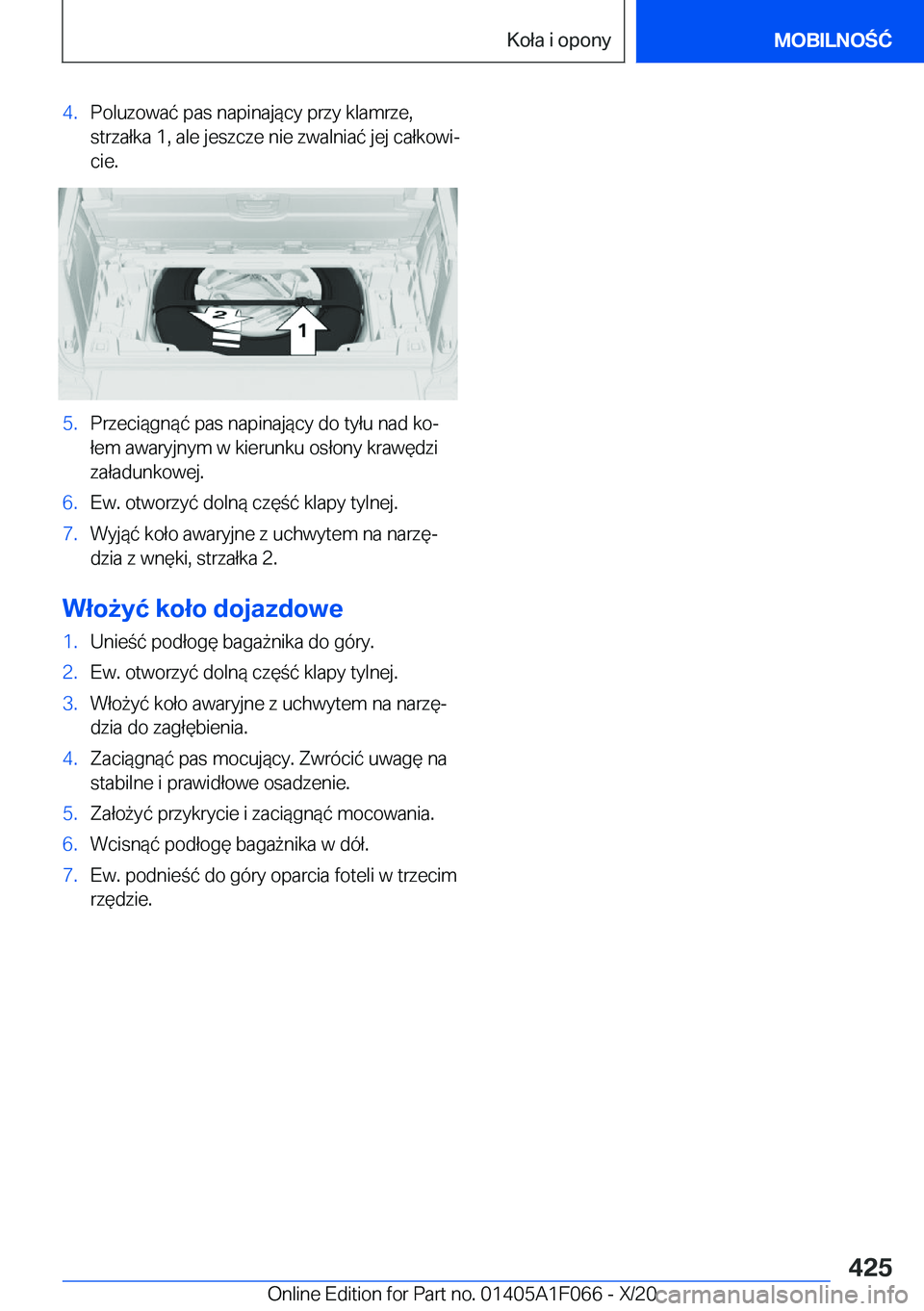 BMW X7 2021  Instrukcja obsługi (in Polish) �4�.�P�o�l�u�z�o�w�a�