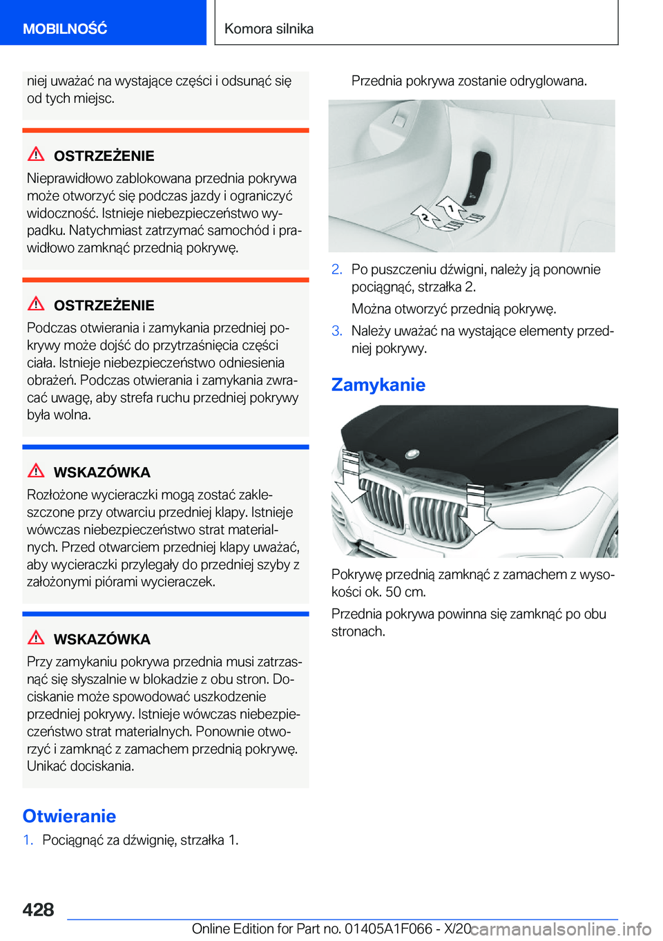 BMW X7 2021  Instrukcja obsługi (in Polish) �n�i�e�j��u�w�a9�a�