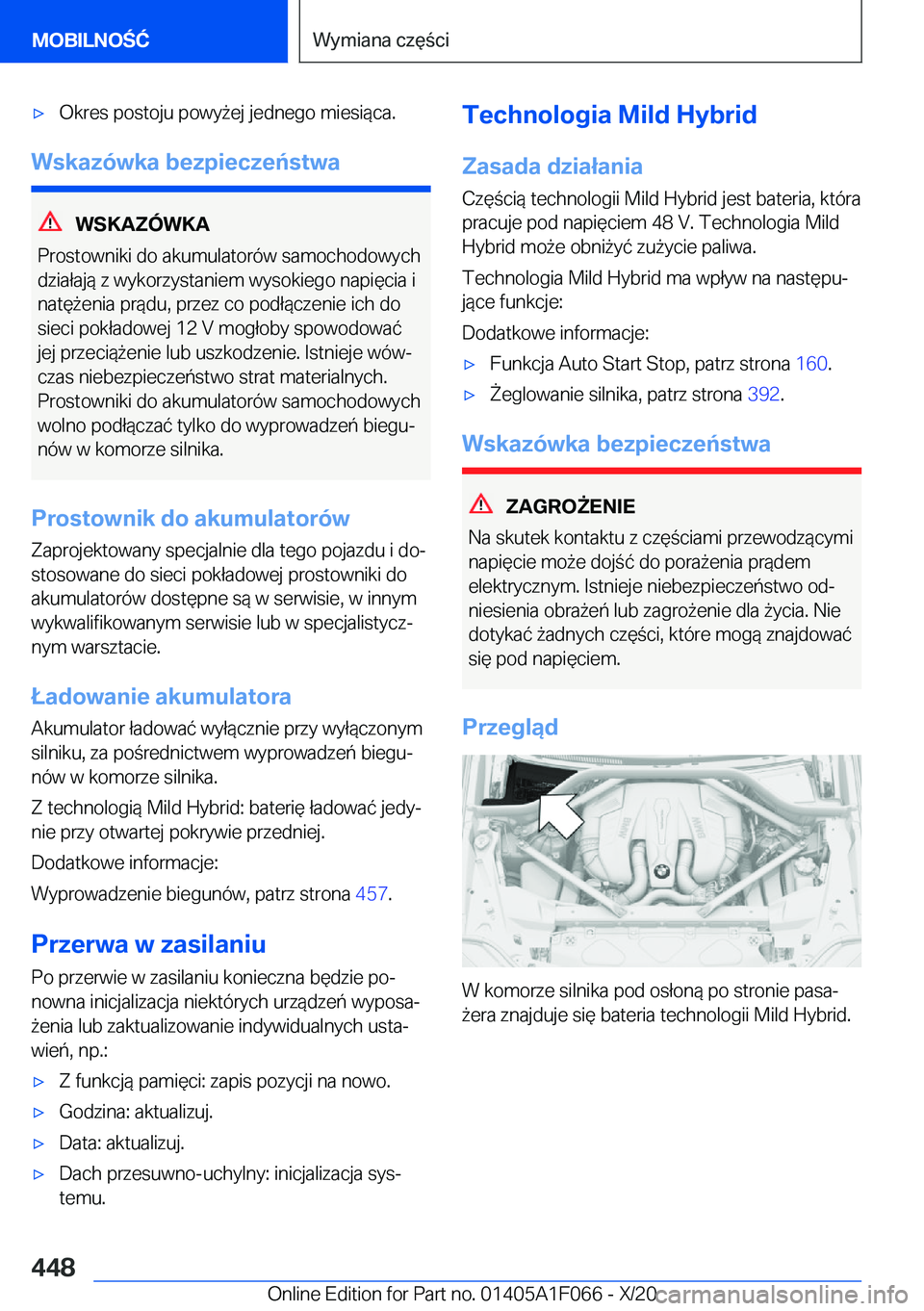 BMW X7 2021  Instrukcja obsługi (in Polish) 'x�O�k�r�e�s��p�o�s�t�o�j�u��p�o�w�y9�e�j��j�e�d�n�e�g�o��m�i�e�s�i�