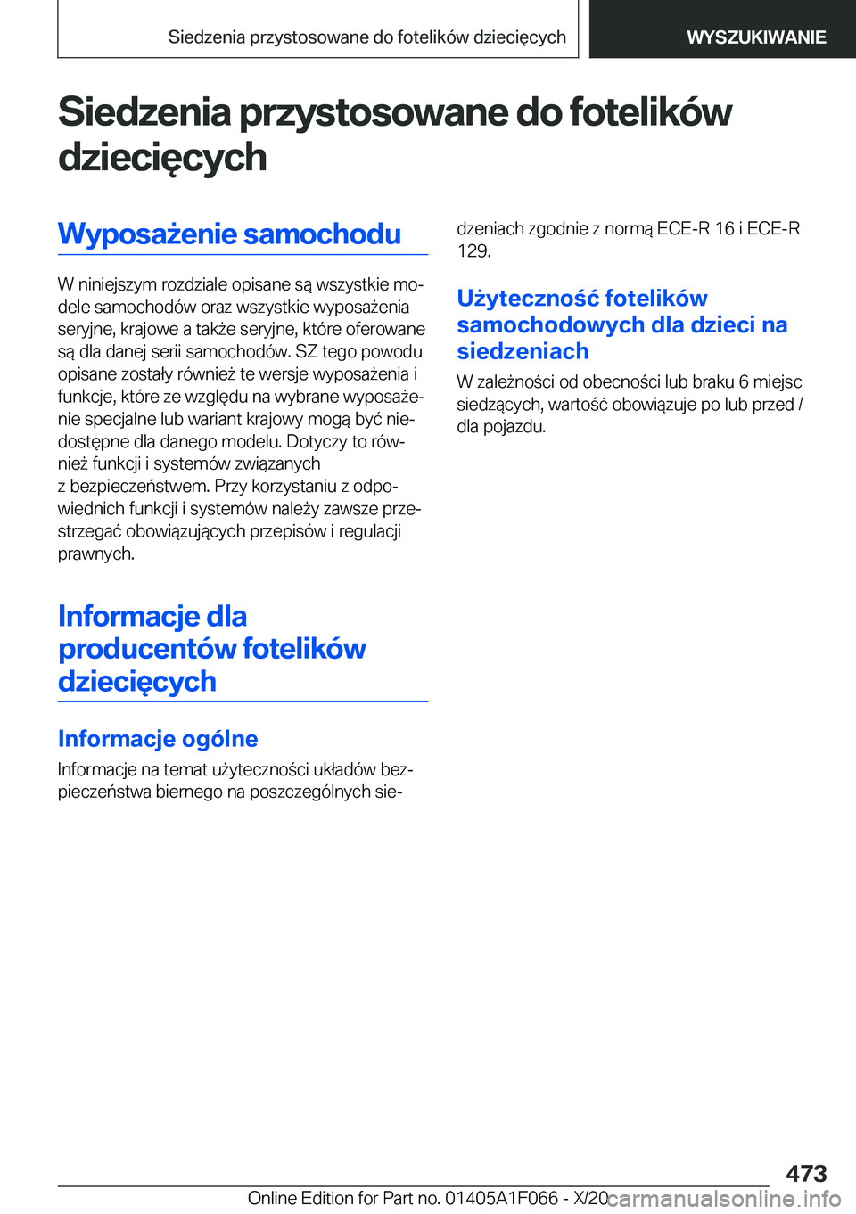 BMW X7 2021  Instrukcja obsługi (in Polish) �S�i�e�d�z�e�n�i�a��p�r�z�y�s�t�o�s�o�w�a�n�e��d�o��f�o�t�e�l�i�k�