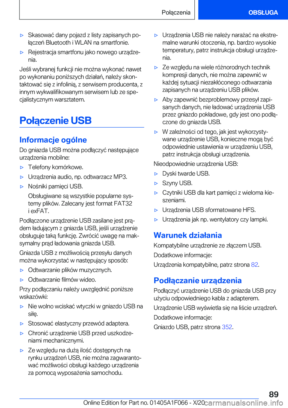 BMW X7 2021  Instrukcja obsługi (in Polish) 'x�S�k�a�s�o�w�a�
