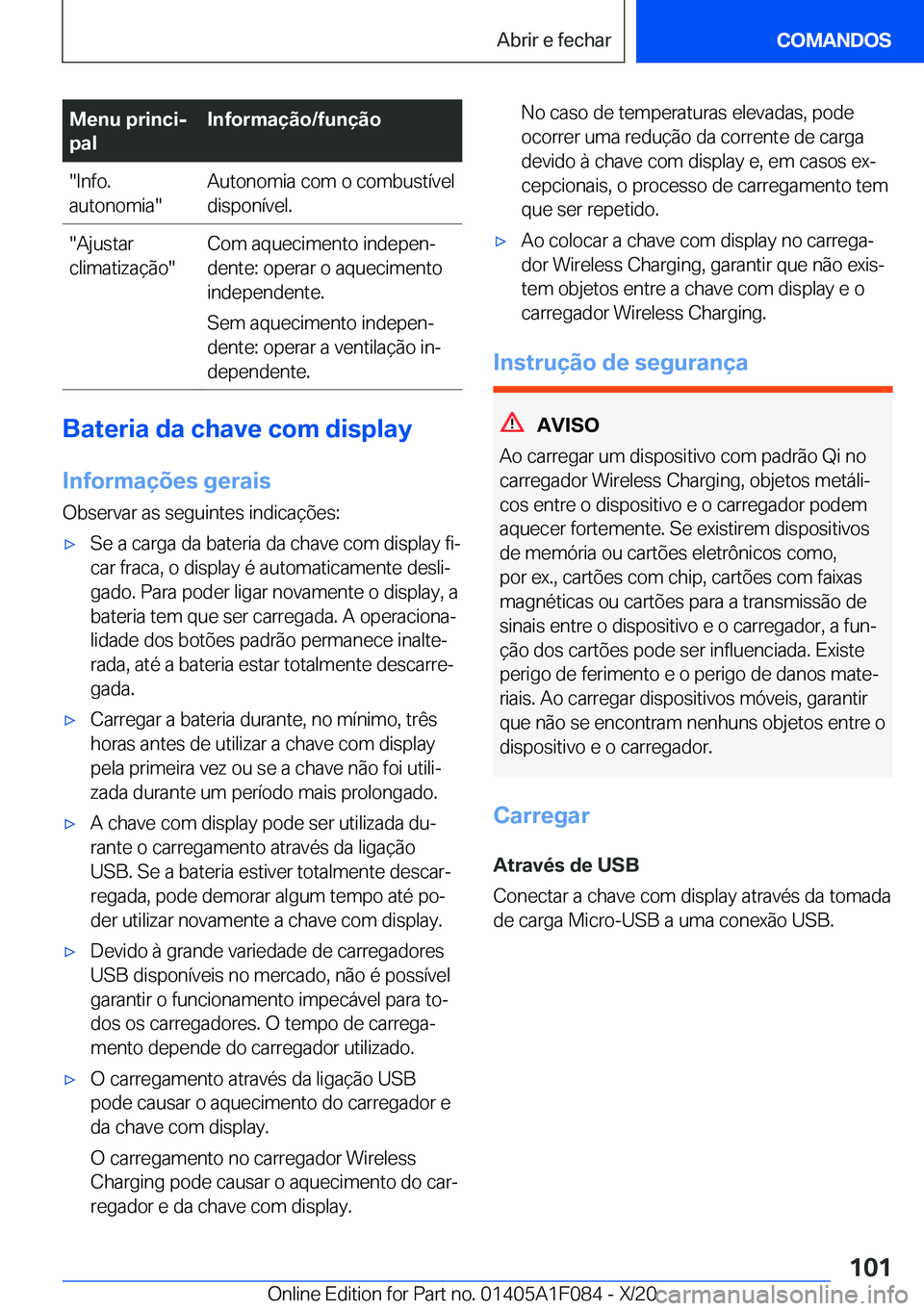 BMW X7 2021  Manual do condutor (in Portuguese) �M�e�n�u��p�r�i�n�c�ij
�p�a�l�I�n�f�o�r�m�a�