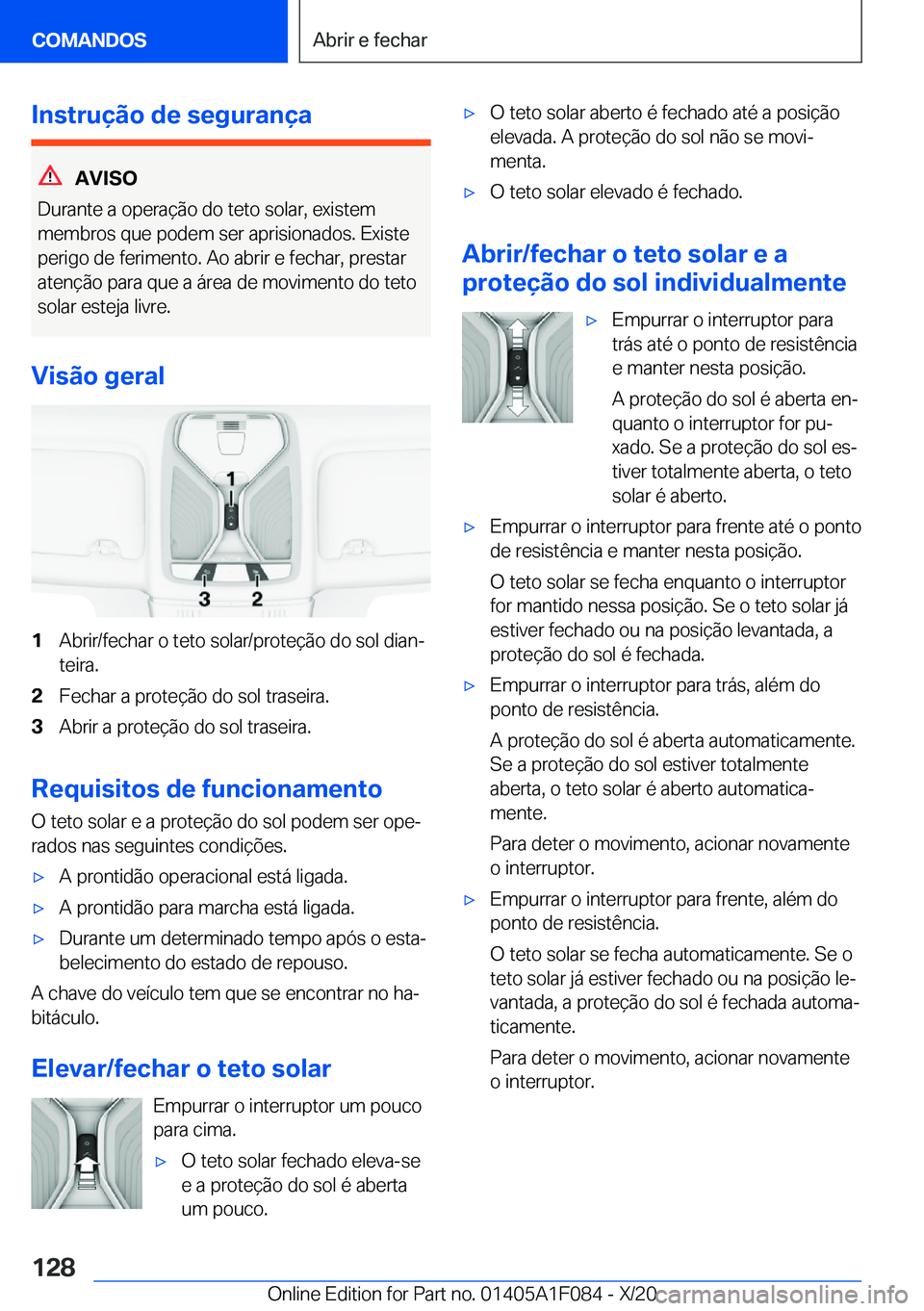 BMW X7 2021  Manual do condutor (in Portuguese) �I�n�s�t�r�u�