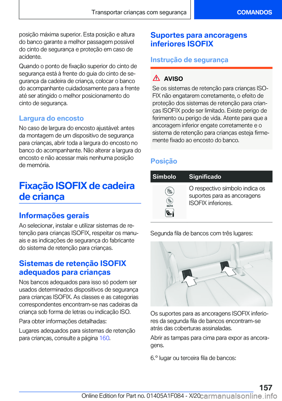 BMW X7 2021  Manual do condutor (in Portuguese) �p�o�s�i�