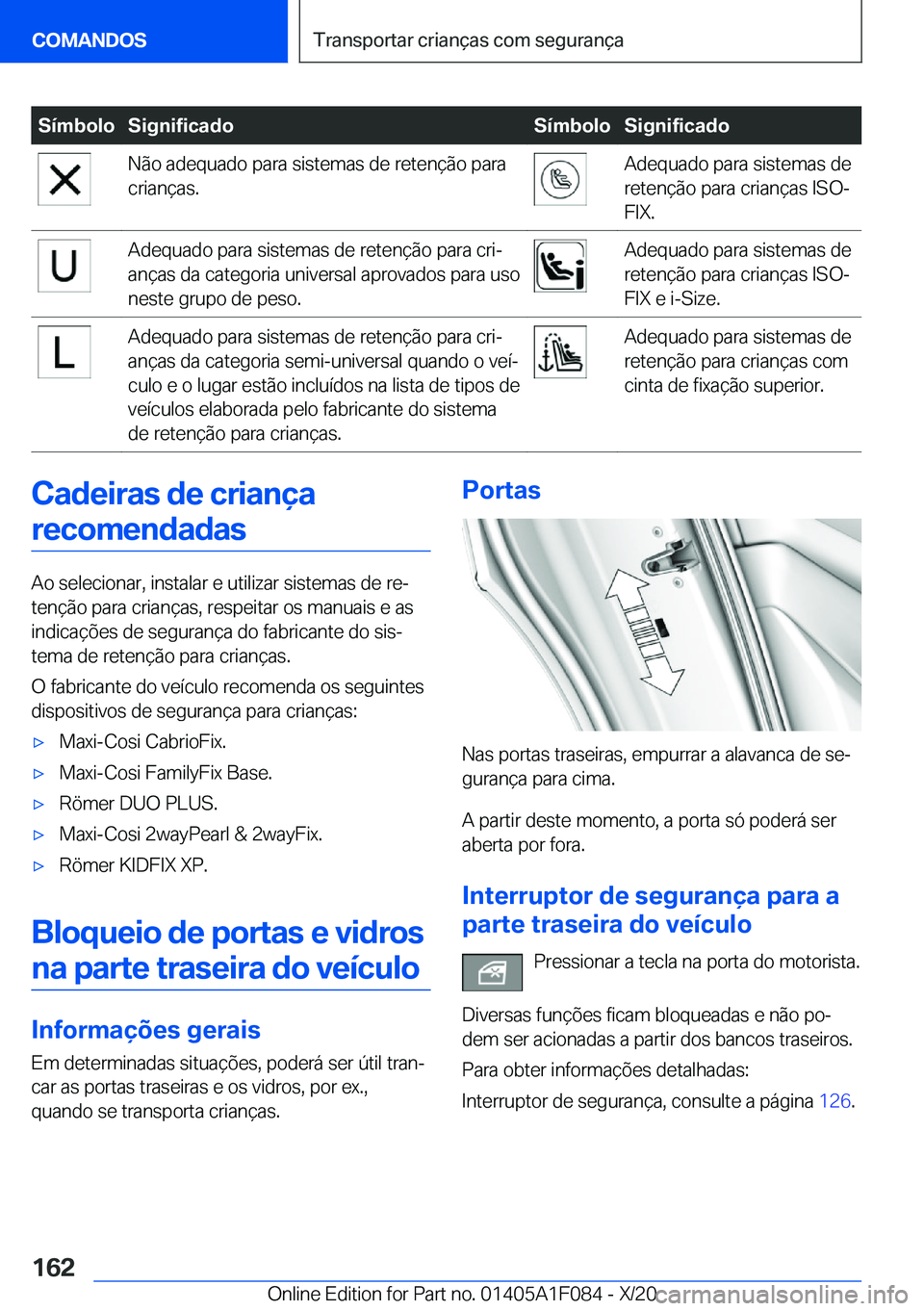 BMW X7 2021  Manual do condutor (in Portuguese) �S�