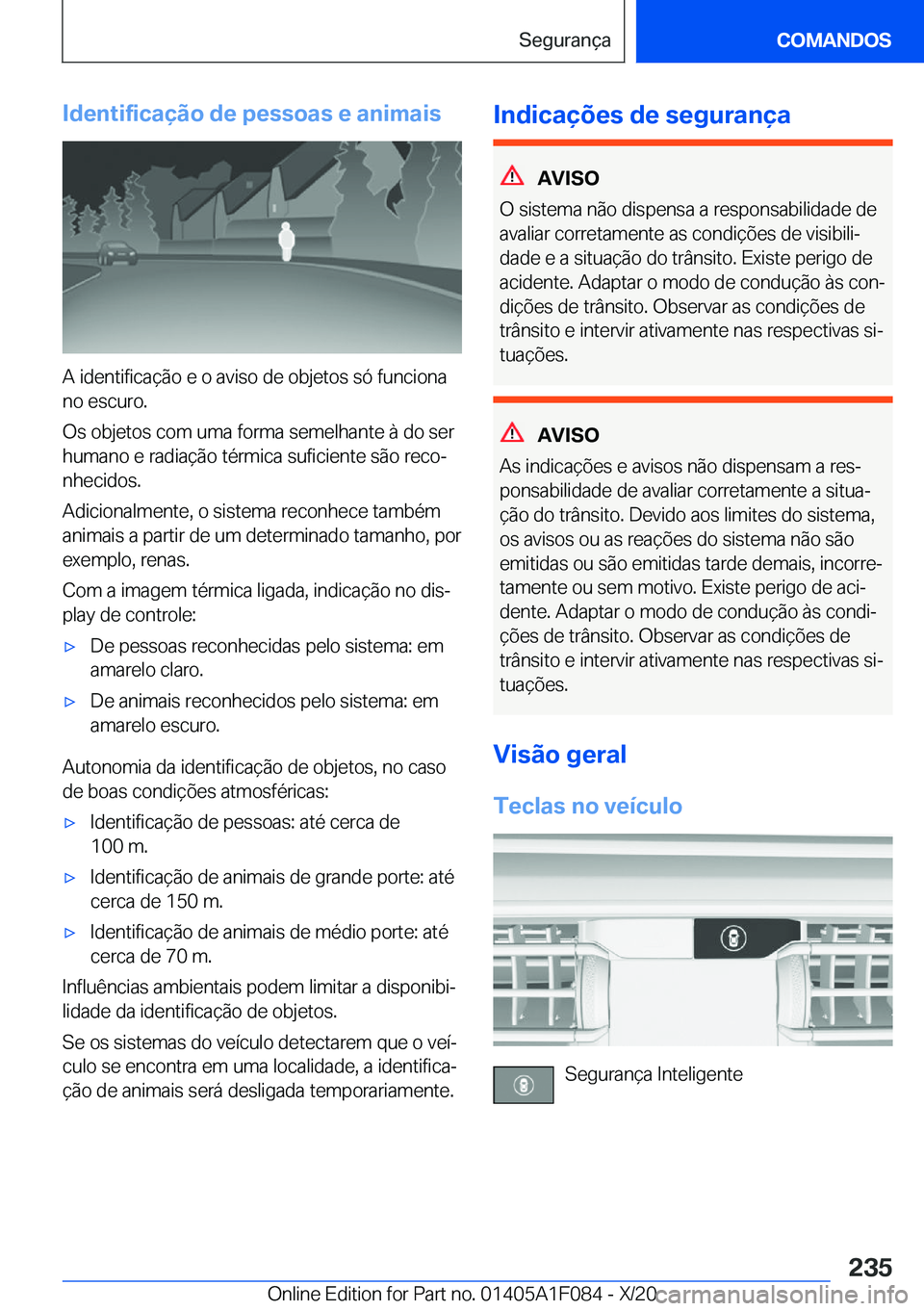 BMW X7 2021  Manual do condutor (in Portuguese) �I�d�e�n�t�i�f�i�c�a�