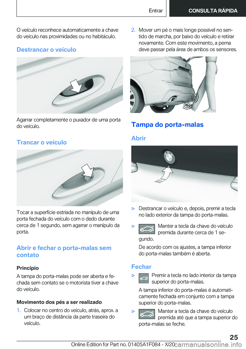 BMW X7 2021  Manual do condutor (in Portuguese) �O��v�e�