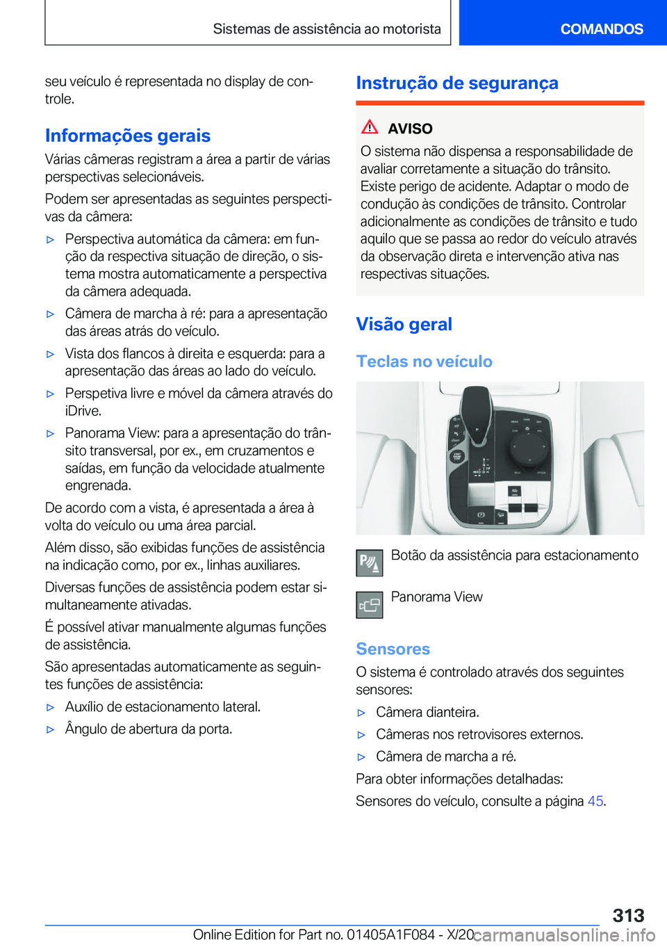 BMW X7 2021  Manual do condutor (in Portuguese) �s�e�u��v�e�