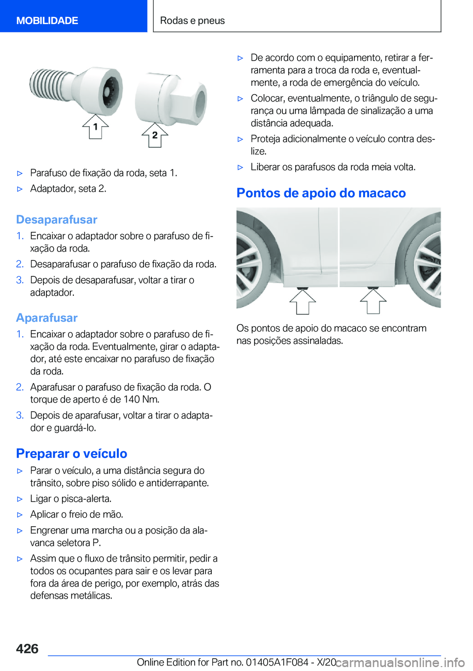 BMW X7 2021  Manual do condutor (in Portuguese) x�P�a�r�a�f�u�s�o��d�e��f�i�x�a�