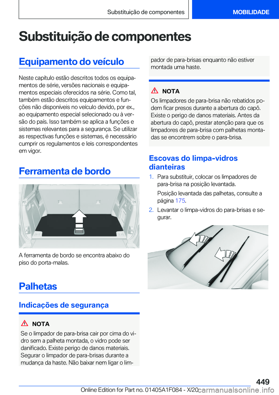 BMW X7 2021  Manual do condutor (in Portuguese) �S�u�b�s�t�i�t�u�i�