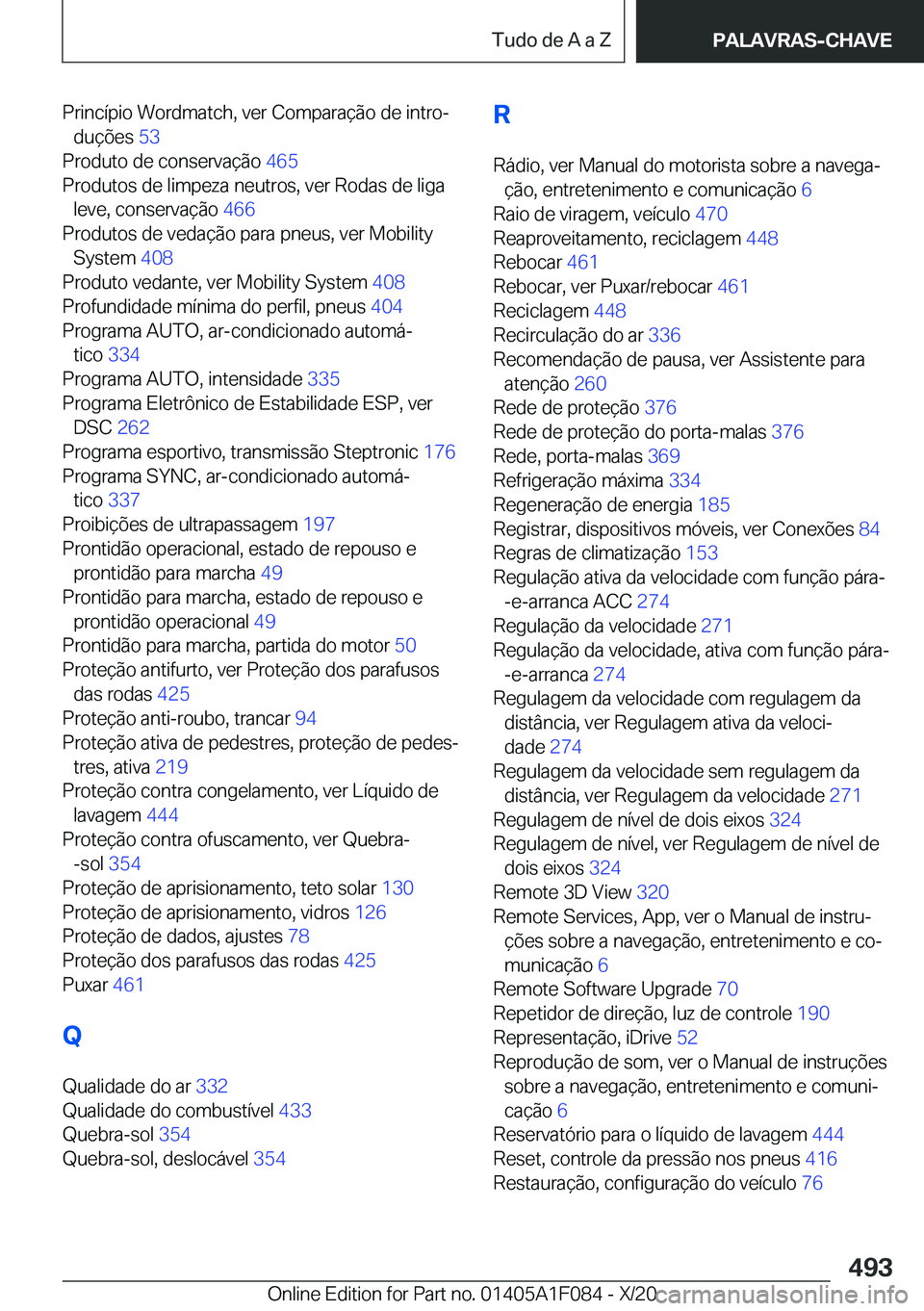 BMW X7 2021  Manual do condutor (in Portuguese) �P�r�i�n�c�