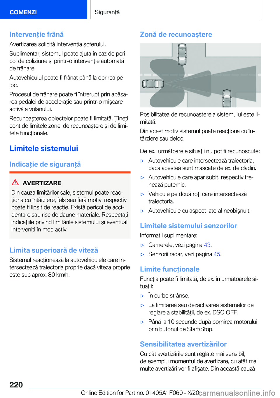 BMW X7 2021  Ghiduri De Utilizare (in Romanian) �I�n�t�e�r�v�e�n�i�e��f�r�
