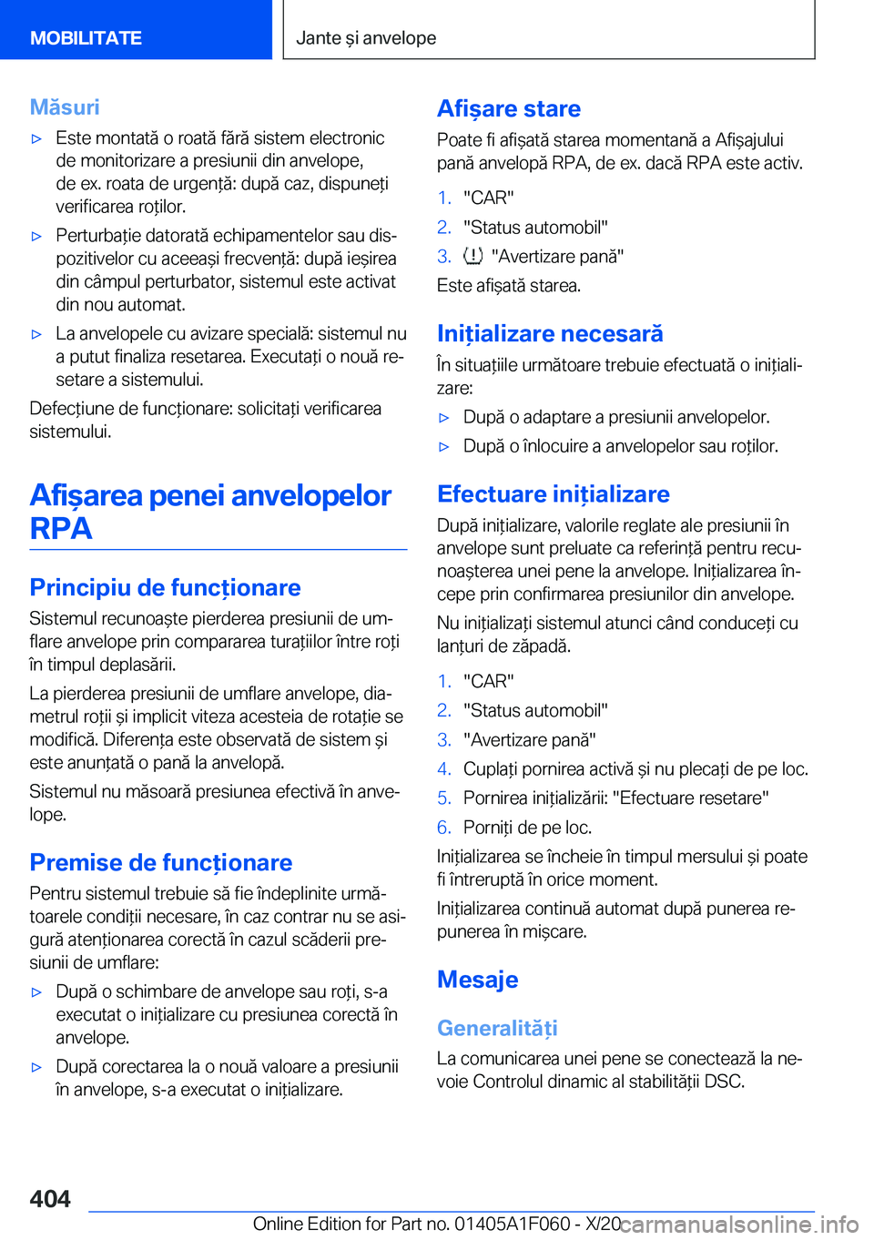 BMW X7 2021  Ghiduri De Utilizare (in Romanian) �M�