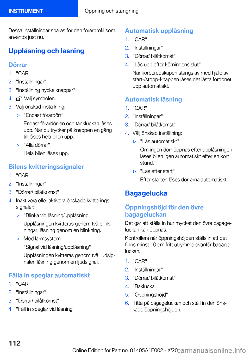 BMW X7 2021  InstruktionsbÖcker (in Swedish) �D�e�s�s�a��i�n�s�t�ä�l�l�n�i�n�g�a�r��s�p�a�r�a�s��f�