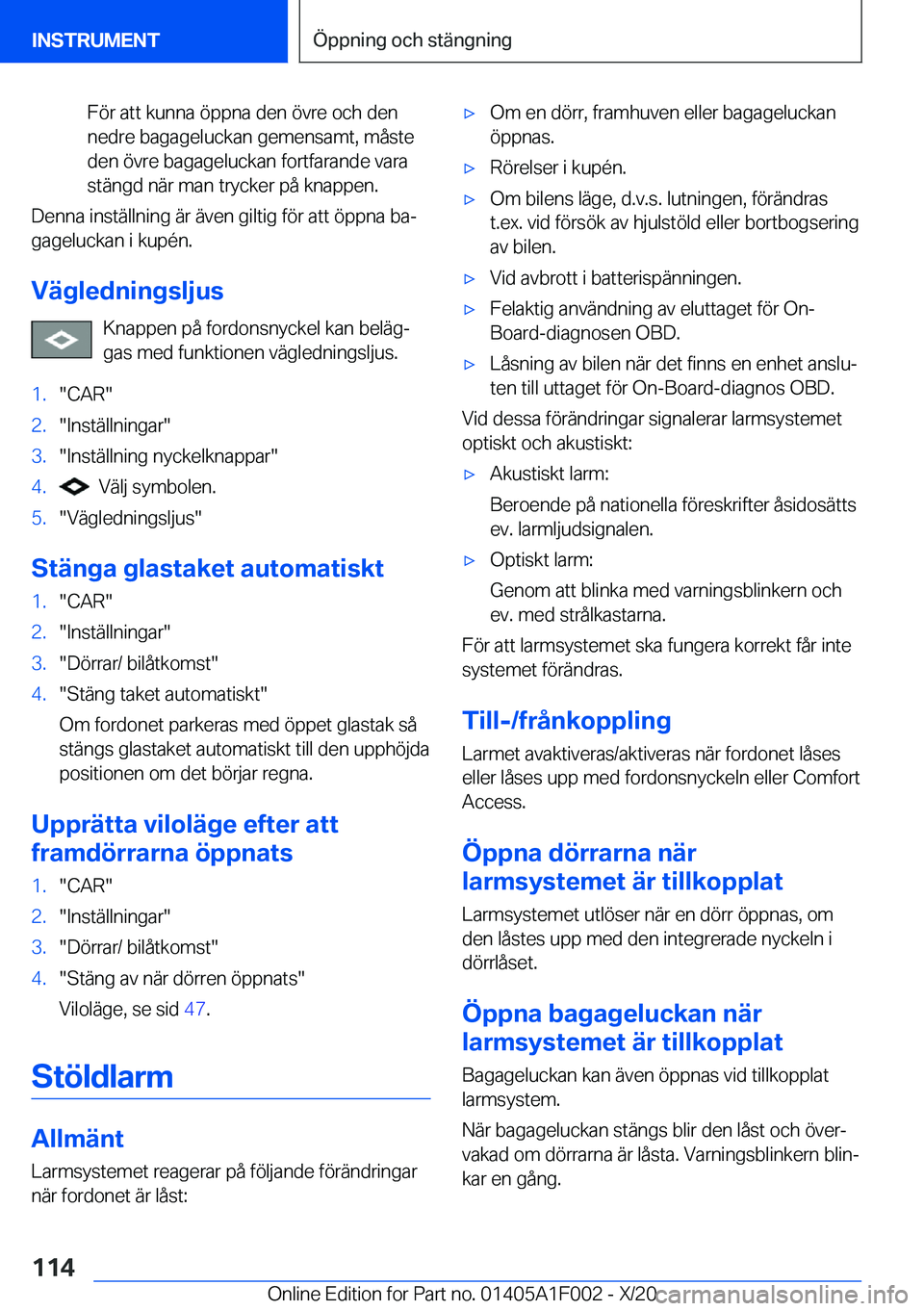 BMW X7 2021  InstruktionsbÖcker (in Swedish) �F�