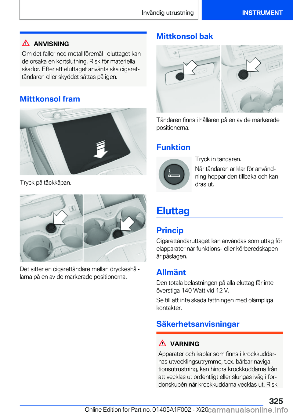 BMW X7 2021  InstruktionsbÖcker (in Swedish) �A�N�V�I�S�N�I�N�G
�O�m��d�e�t��f�a�l�l�e�r��n�e�d��m�e�t�a�l�l�f�