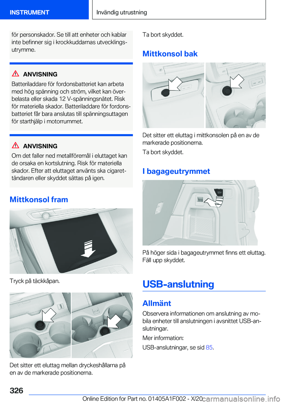 BMW X7 2021  InstruktionsbÖcker (in Swedish) �f�