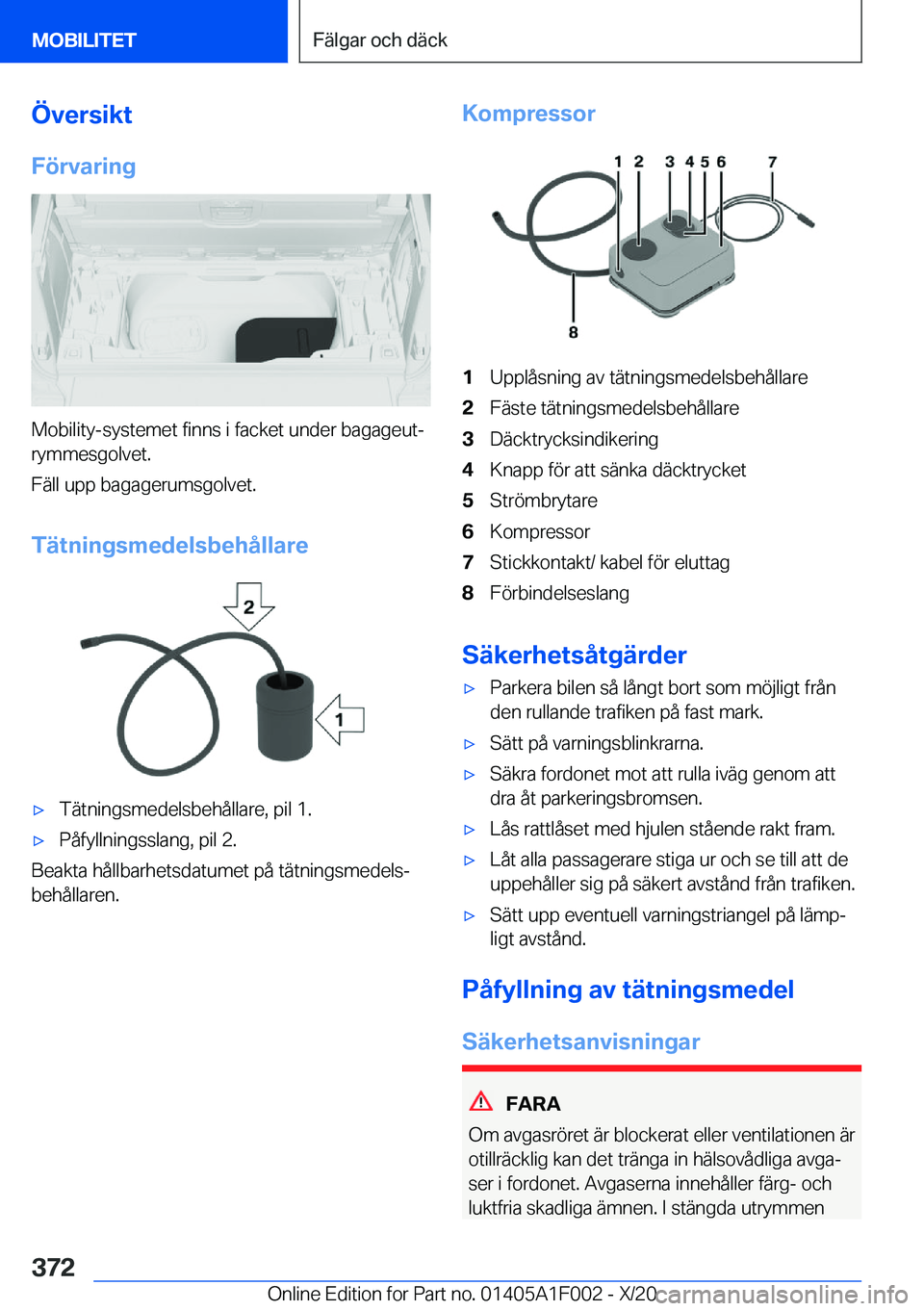 BMW X7 2021  InstruktionsbÖcker (in Swedish) �