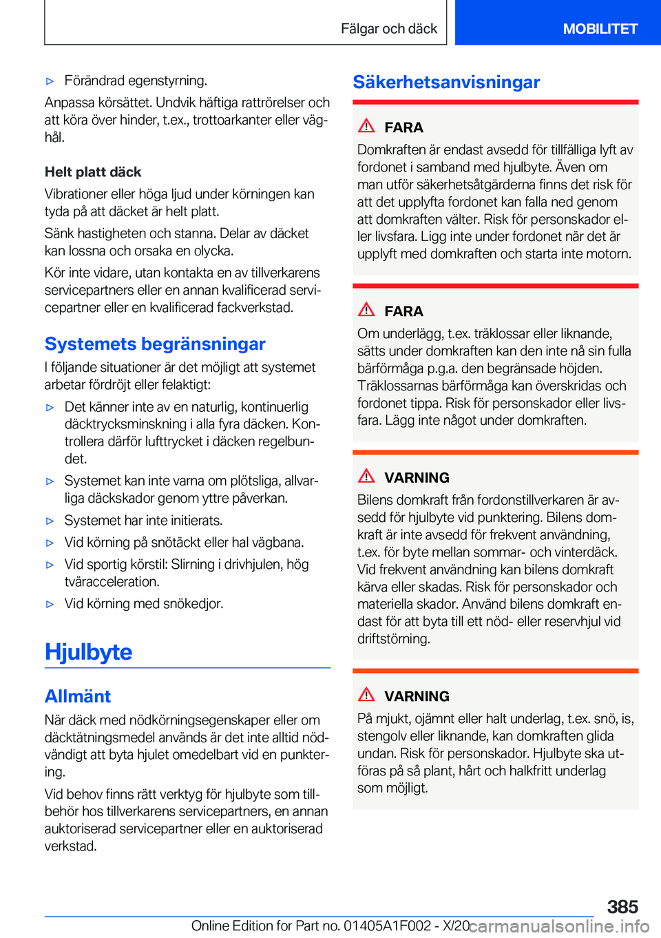 BMW X7 2021  InstruktionsbÖcker (in Swedish) 'x�F�