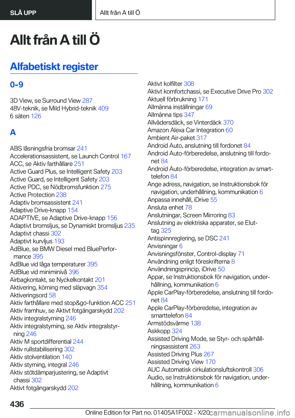 BMW X7 2021  InstruktionsbÖcker (in Swedish) �A�l�l�t��f�r�å�n��A��t�i�l�l��
