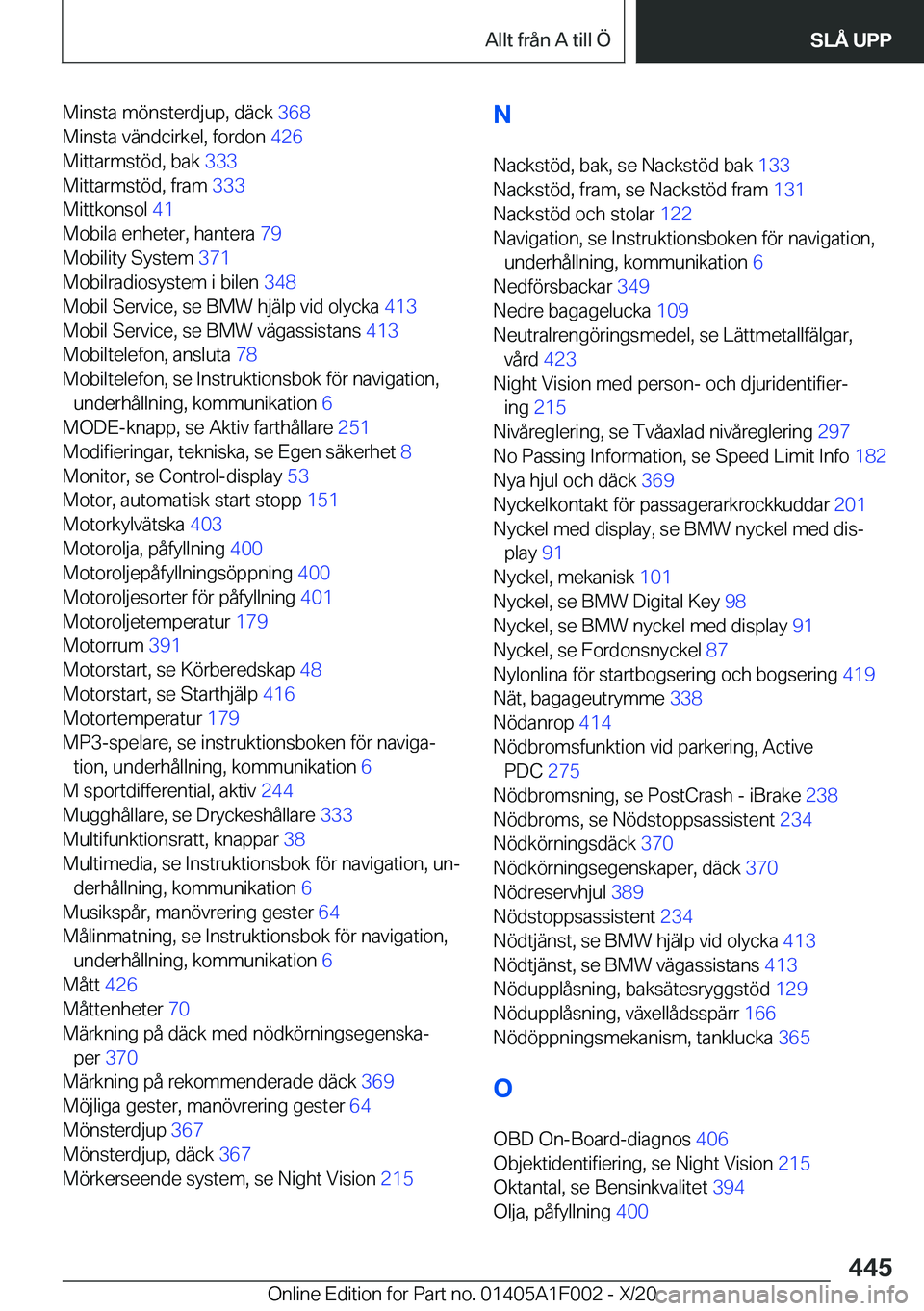 BMW X7 2021  InstruktionsbÖcker (in Swedish) �M�i�n�s�t�a��m�