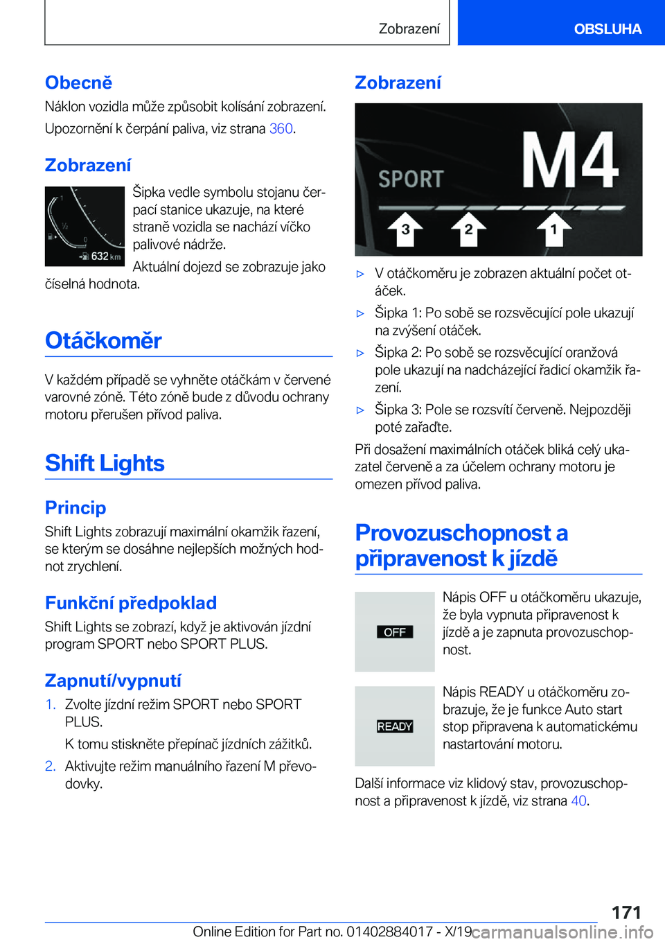 BMW X7 2020  Návod na použití (in Czech) �O�b�e�c�n�ě�N�