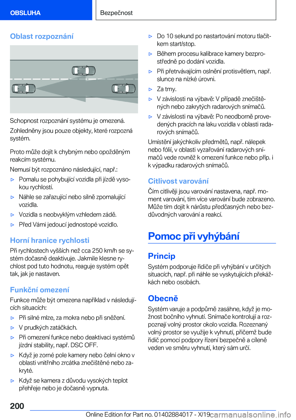 BMW X7 2020  Návod na použití (in Czech) �O�b�l�a�s�t��r�o�z�p�o�z�n�