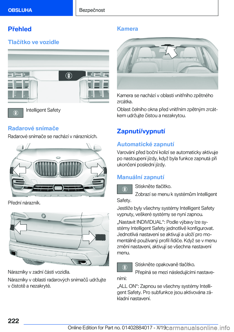 BMW X7 2020  Návod na použití (in Czech) �P�e�h�l�e�d
�T�l�a�č�