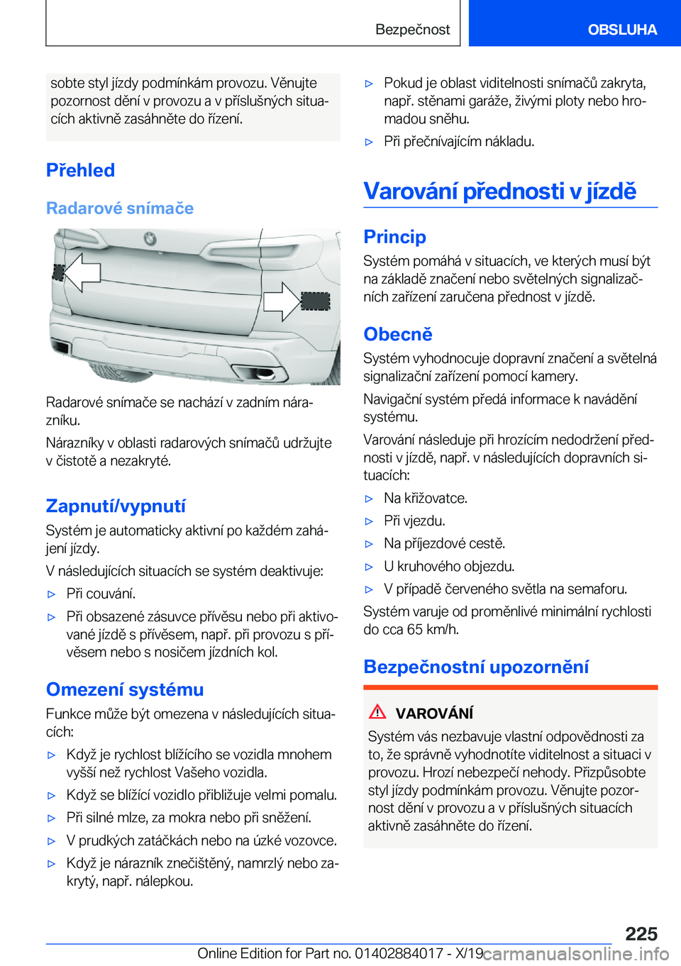 BMW X7 2020  Návod na použití (in Czech) �s�o�b�t�e��s�t�y�l��j�