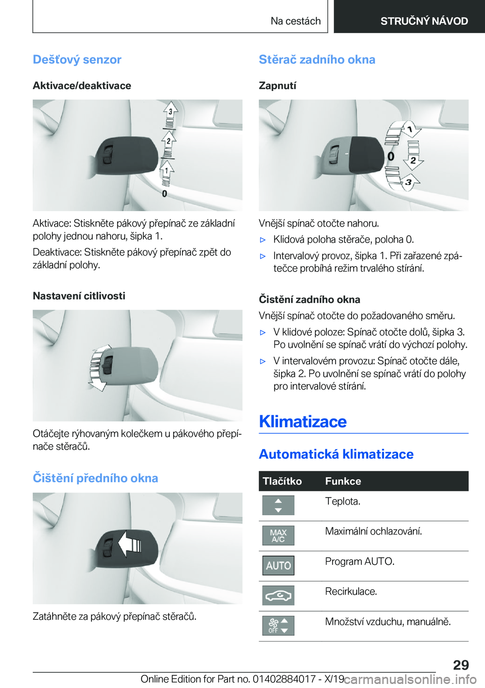 BMW X7 2020  Návod na použití (in Czech) �D�e	,�o�v�