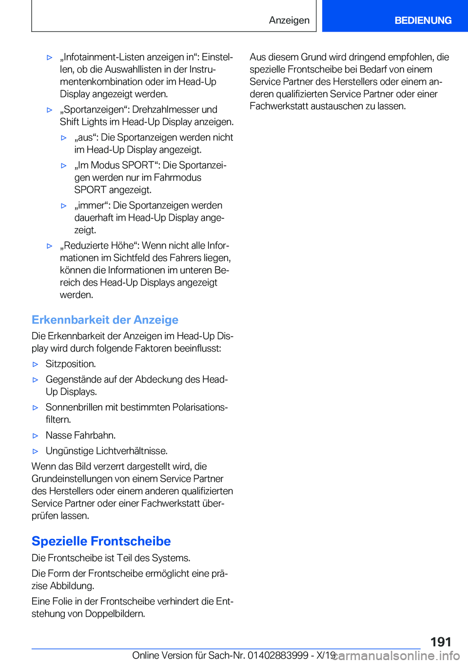 BMW X7 2020  Betriebsanleitungen (in German) xx�I�n�f�o�t�a�i�n�m�e�n�t�-�L�i�s�t�e�n��a�n�z�e�i�g�e�n��i�nv�:��E�i�n�s�t�e�lj
�l�e�n�,��o�b��d�i�e��A�u�s�w�a�h�l�l�i�s�t�e�n��i�n��d�e�r��I�n�s�t�r�uj
�m�e�n�t�e�n�k�o�m�b�i�n�a�t�i