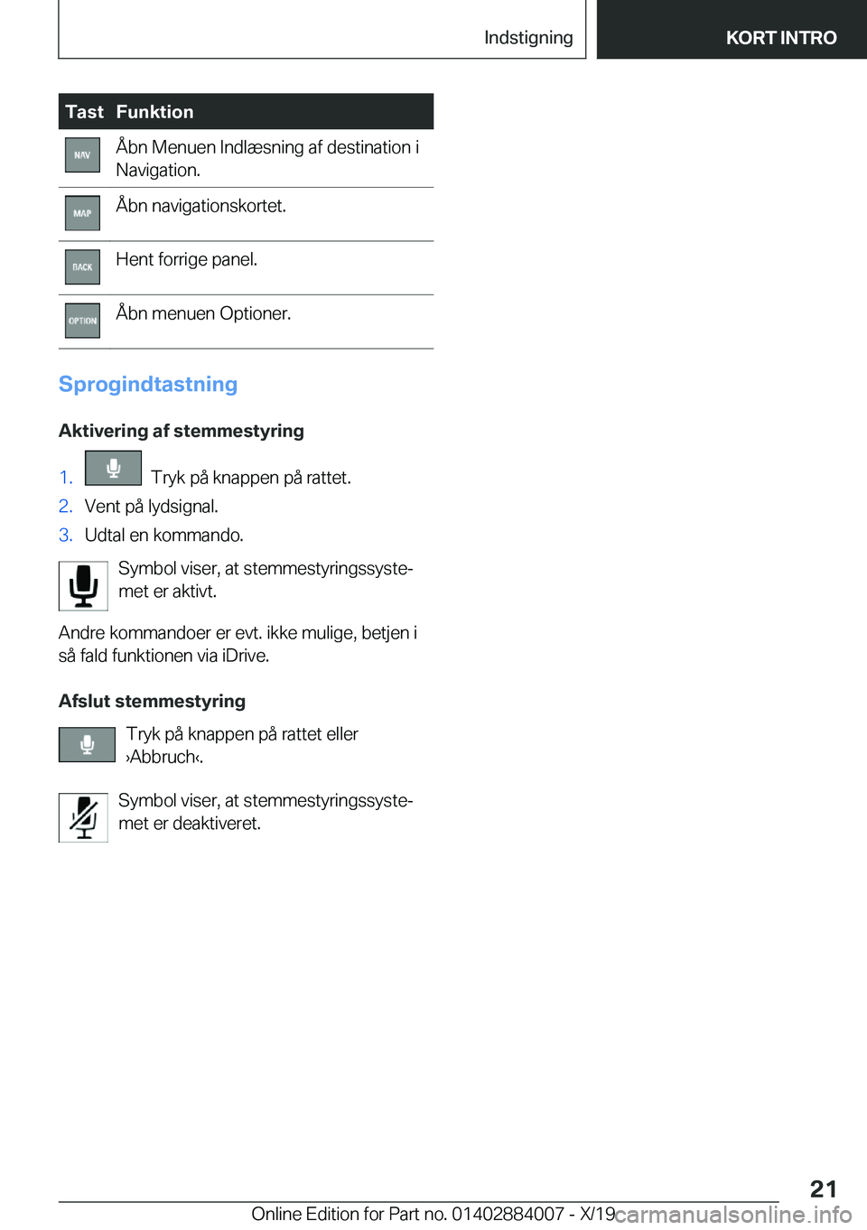 BMW X7 2020  InstruktionsbØger (in Danish) �T�a�s�t�F�u�n�k�t�i�o�n�Å�b�n��M�e�n�u�e�n��I�n�d�l�æ�s�n�i�n�g��a�f��d�e�s�t�i�n�a�t�i�o�n��i
�N�a�v�i�g�a�t�i�o�n�.�Å�b�n��n�a�v�i�g�a�t�i�o�n�s�k�o�r�t�e�t�.�H�e�n�t��f�o�r�r�i�g�e��p�a