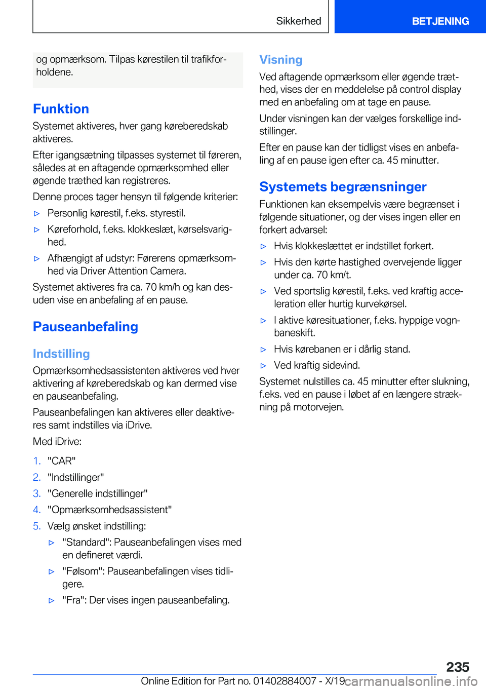 BMW X7 2020  InstruktionsbØger (in Danish) �o�g��o�p�m�æ�r�k�s�o�m�.��T�i�l�p�a�s��k�