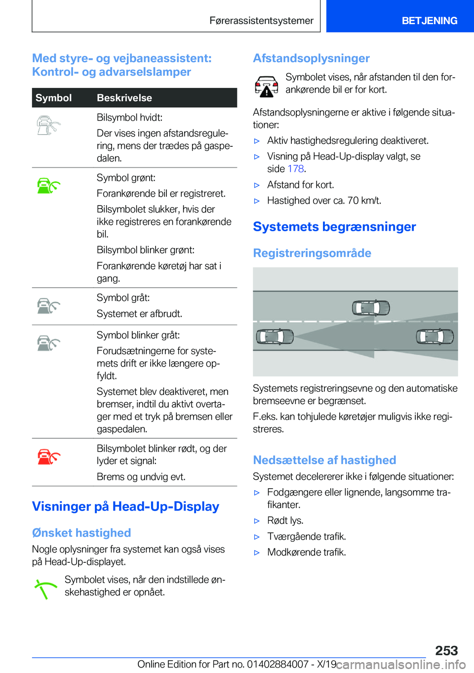 BMW X7 2020  InstruktionsbØger (in Danish) �M�e�d��s�t�y�r�e�-��o�g��v�e�j�b�a�n�e�a�s�s�i�s�t�e�n�t�:
�K�o�n�t�r�o�l�-��o�g��a�d�v�a�r�s�e�l�s�l�a�m�p�e�r�S�y�m�b�o�l�B�e�s�k�r�i�v�e�l�s�e�B�i�l�s�y�m�b�o�l��h�v�i�d�t�:
�D�e�r��v�i�s�e