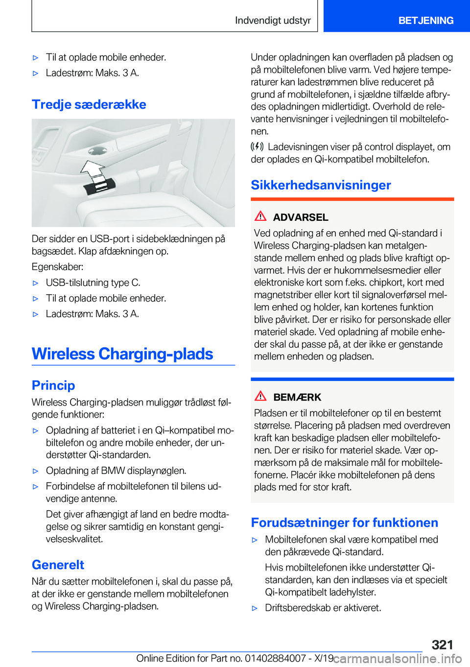 BMW X7 2020  InstruktionsbØger (in Danish) 'x�T�i�l��a�t��o�p�l�a�d�e��m�o�b�i�l�e��e�n�h�e�d�e�r�.'x�L�a�d�e�s�t�r�