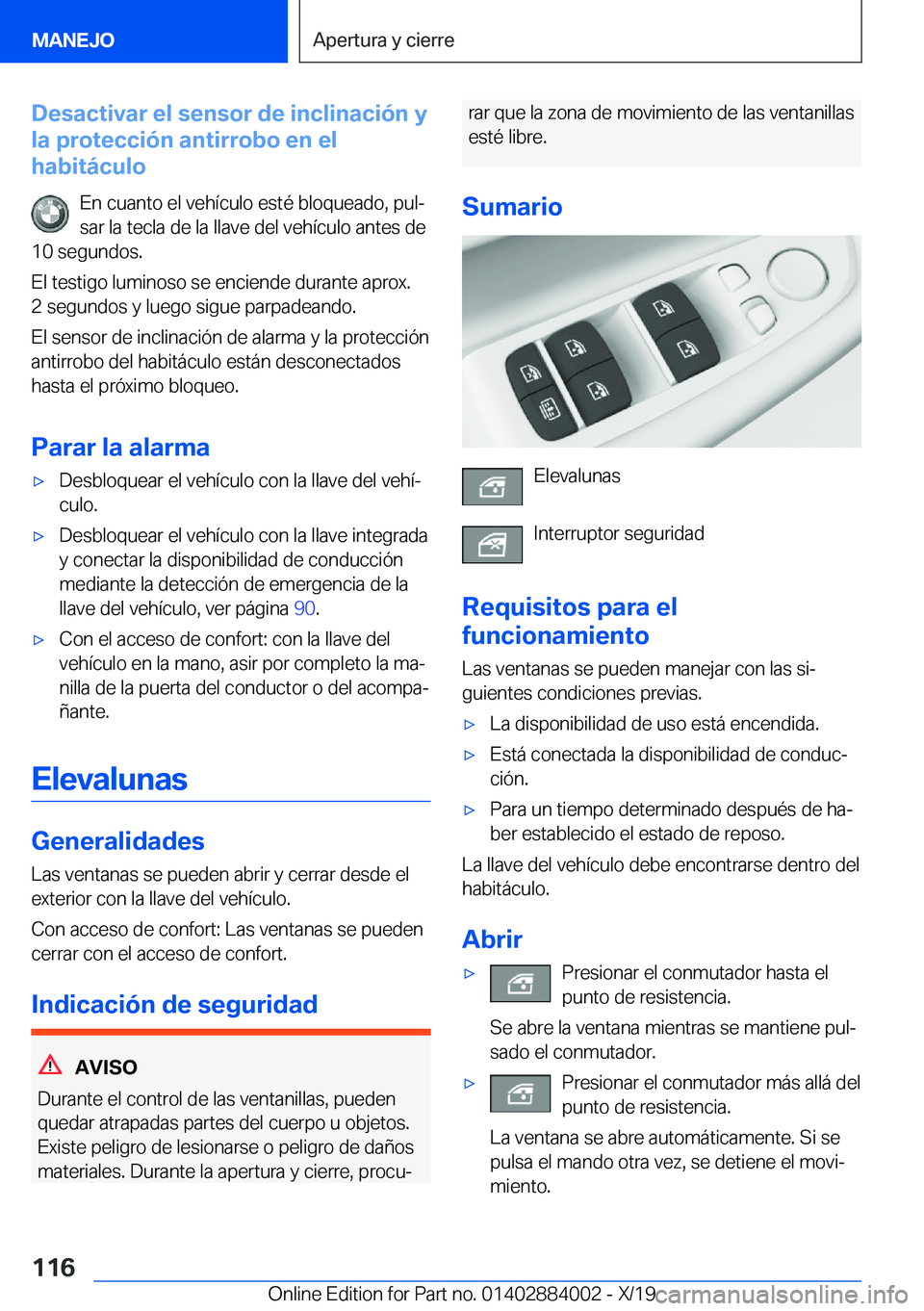 BMW X7 2020  Manuales de Empleo (in Spanish) �D�e�s�a�c�t�i�v�a�r��e�l��s�e�n�s�o�r��d�e��i�n�c�l�i�n�a�c�i�