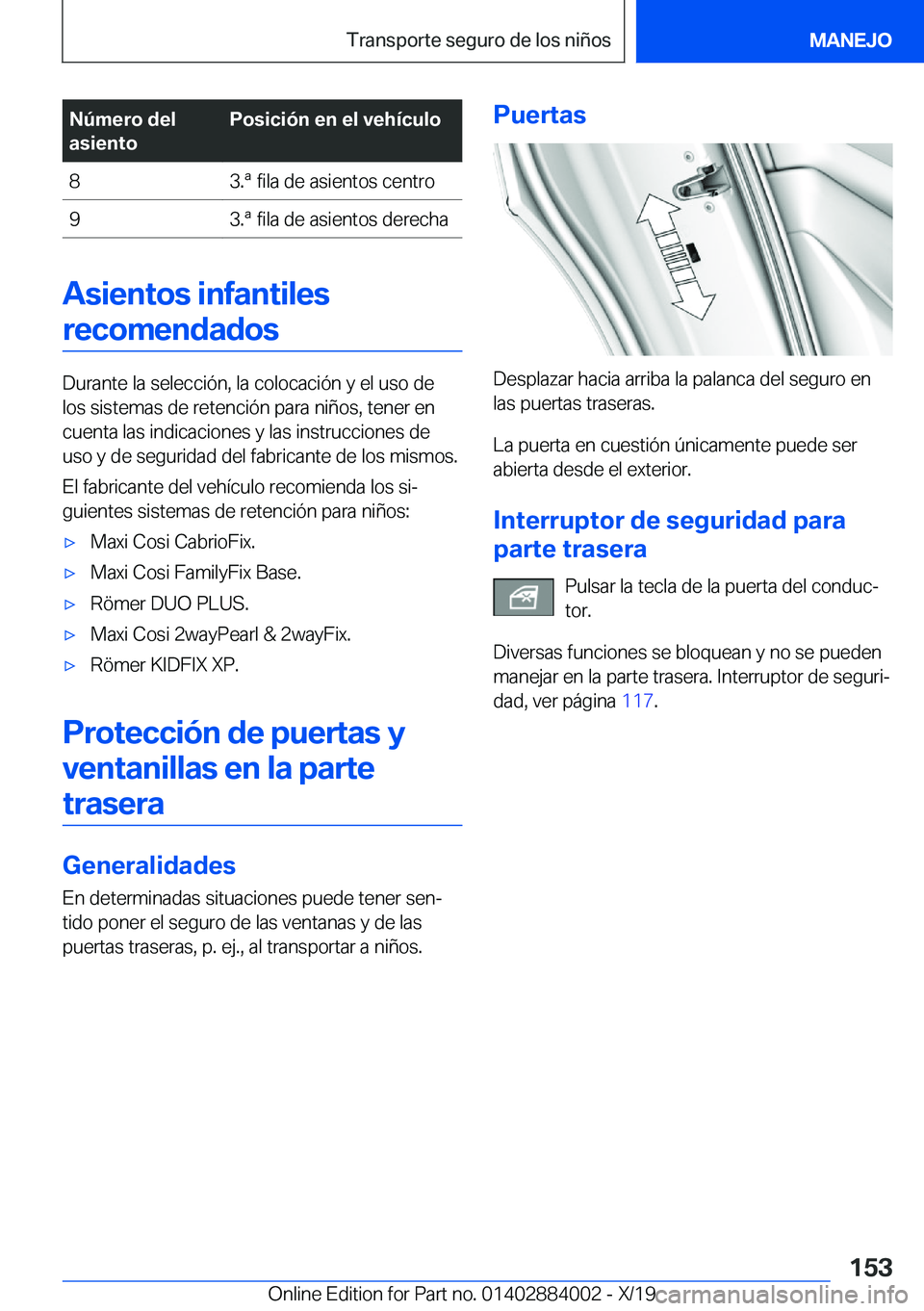 BMW X7 2020  Manuales de Empleo (in Spanish) �N�
