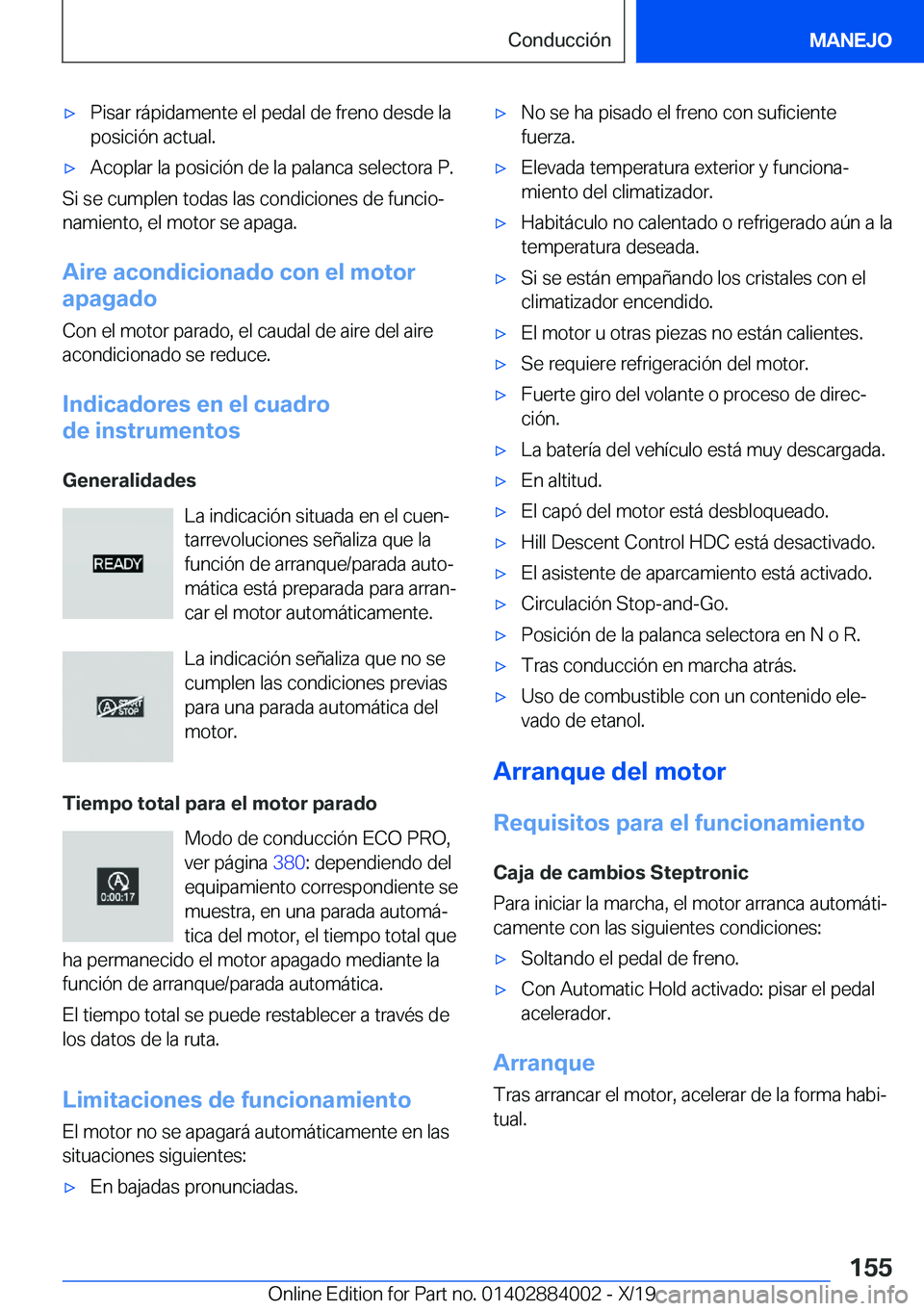 BMW X7 2020  Manuales de Empleo (in Spanish) x�P�i�s�a�r��r�